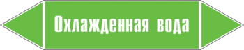 Маркировка трубопровода "охлажденная вода" (пленка, 126х26 мм) - Маркировка трубопроводов - Маркировки трубопроводов "ВОДА" - Магазин охраны труда ohranatruda-shop.ru